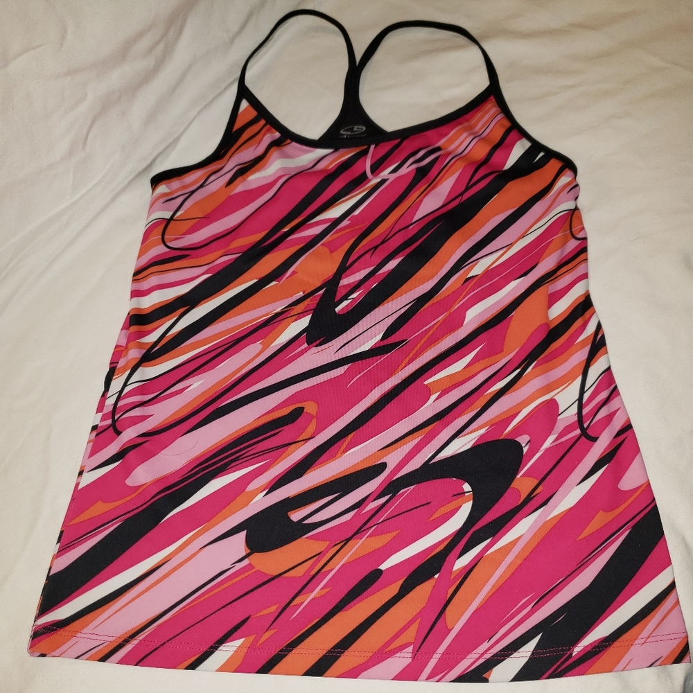 Champion XL multicolored racer back swim top